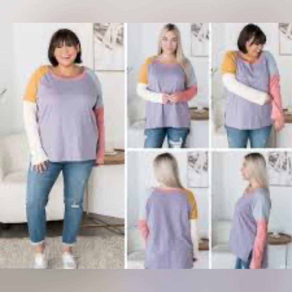 White Birch Multicolor Long Sleeve Top
